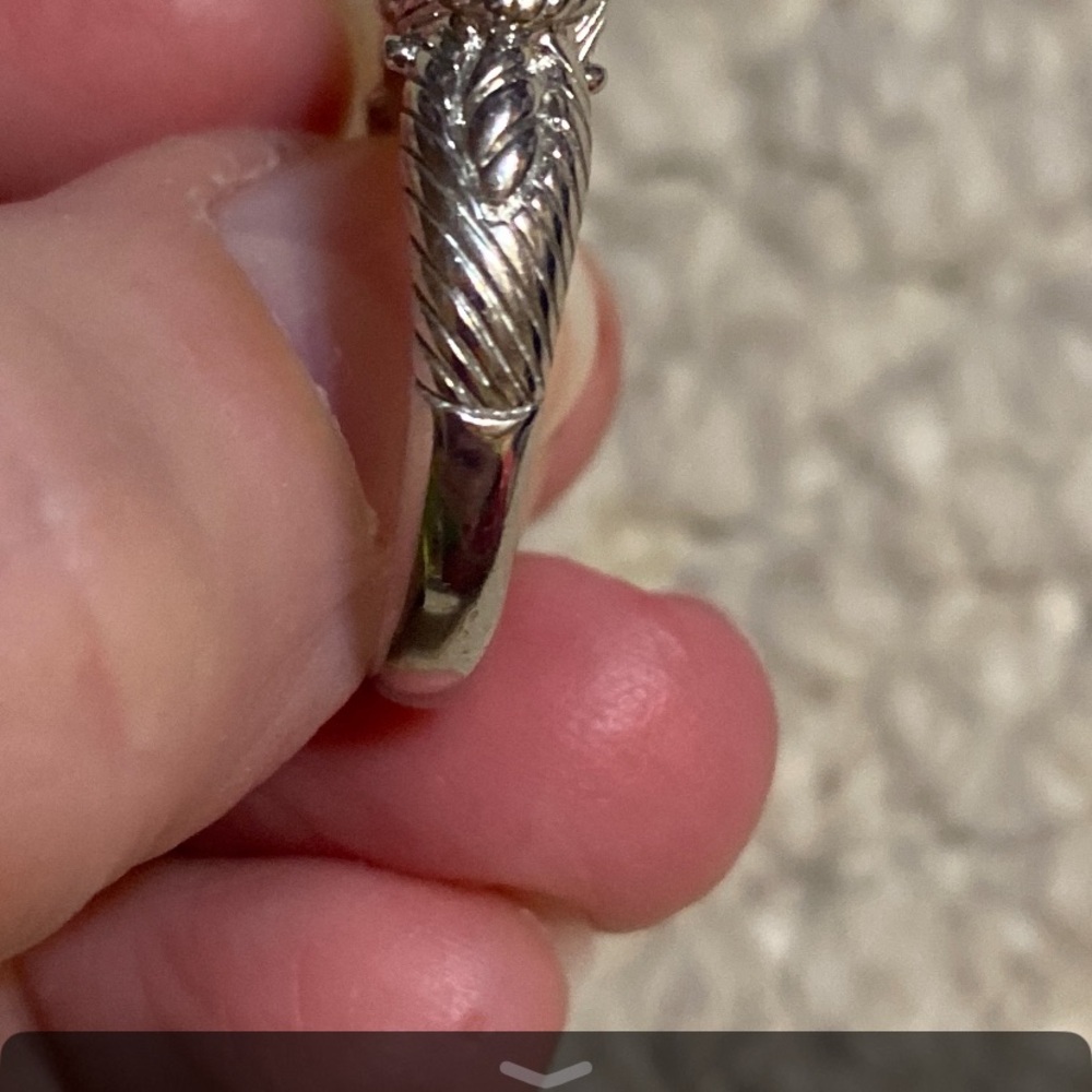 Judith Ripka Silver Pearl Ring - Picture 5 of 8